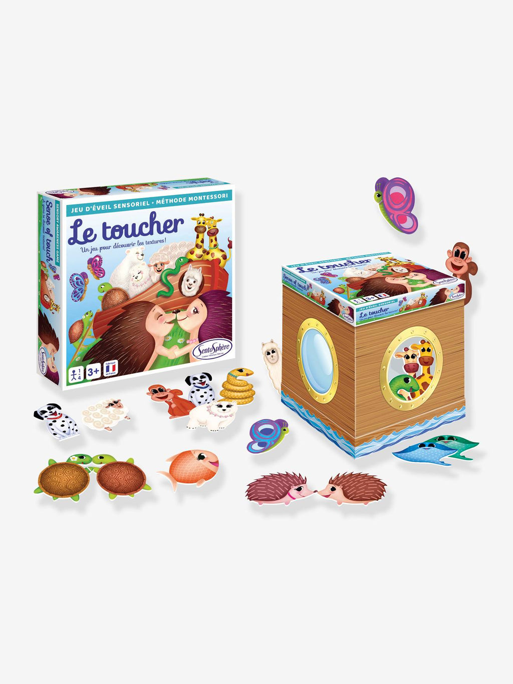 Jeu sensoriel le toucher - bleu