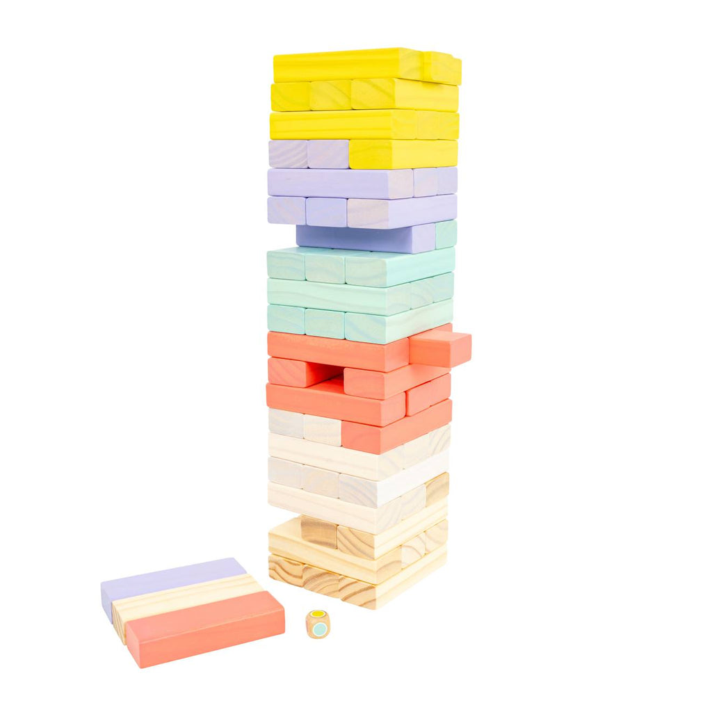 Jeu tour d'équilibre géante bois FSC multi couleur