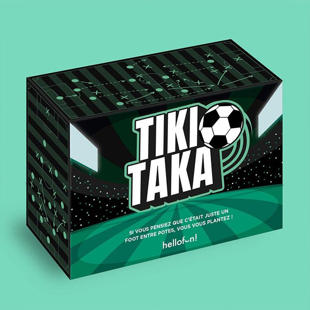 Cartes du jeu Tiki Taka illustrées de joueurs de foot