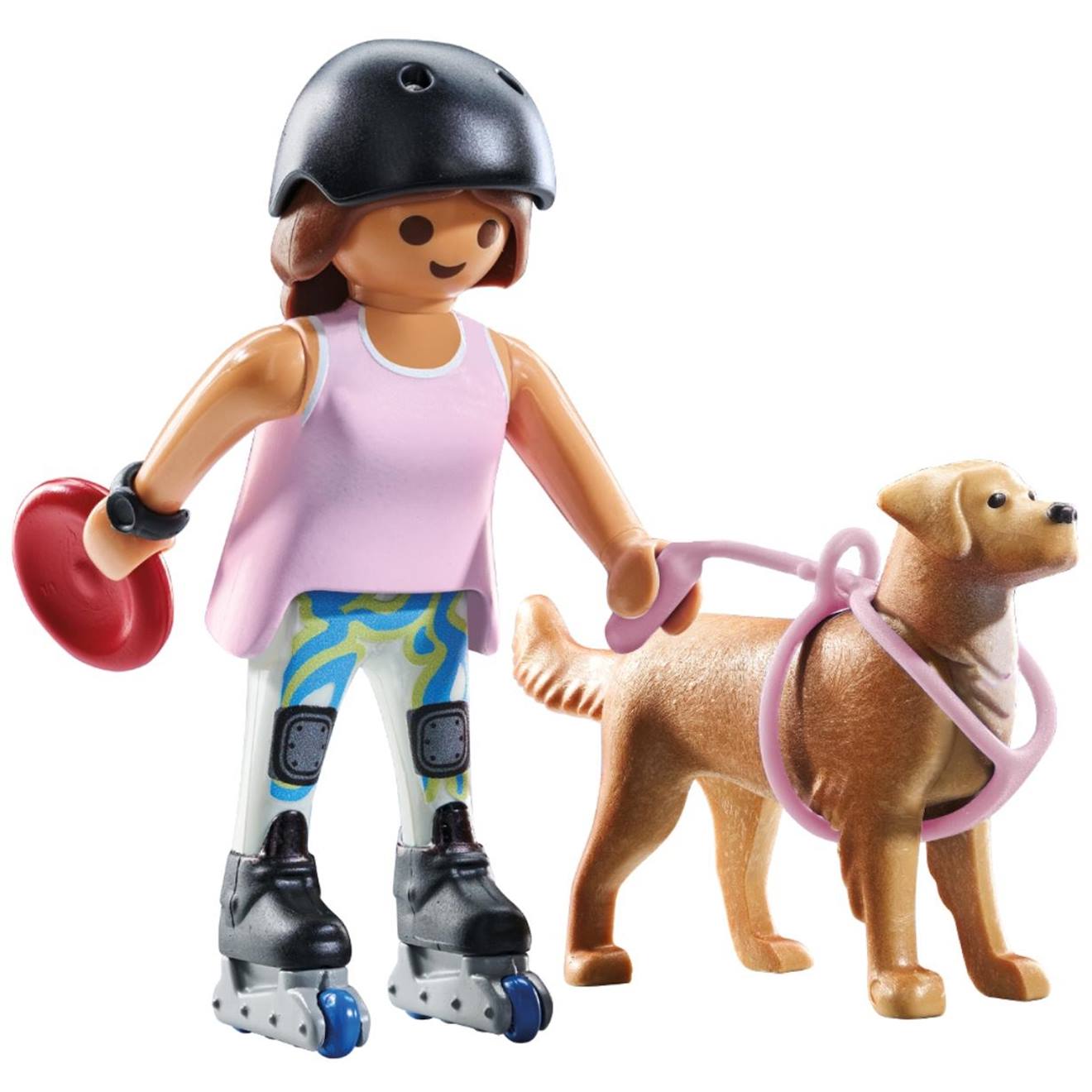 Jeune fille rolleuse avec retriever et accessoires 71739 multicolore