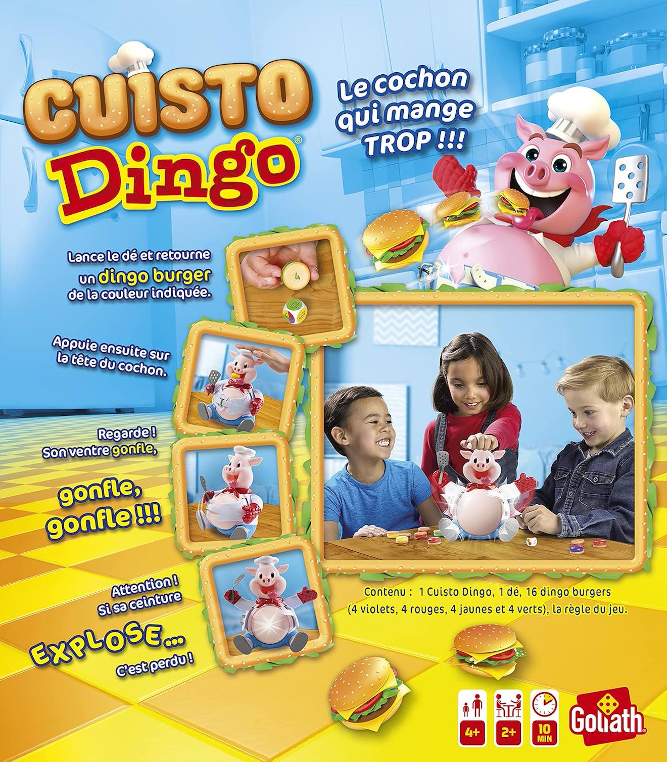 Jeux de société cuisto dingo multicolore