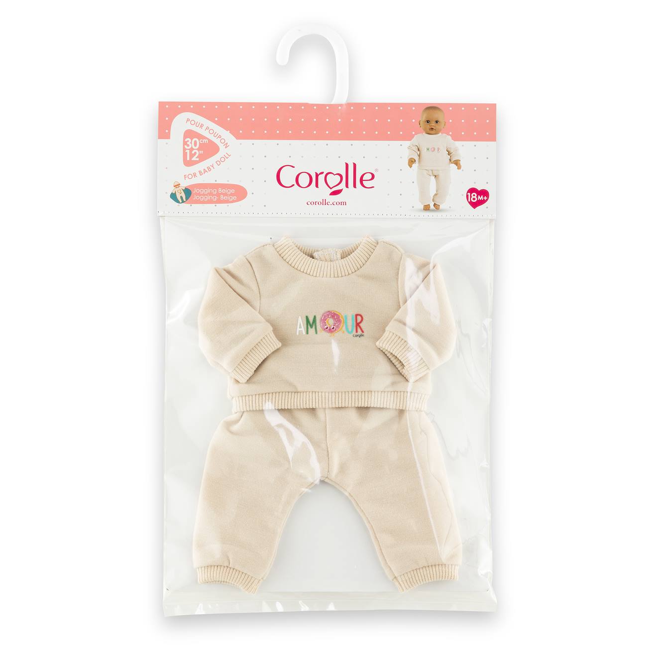 Jogging beige pour poupon 30 cm beige