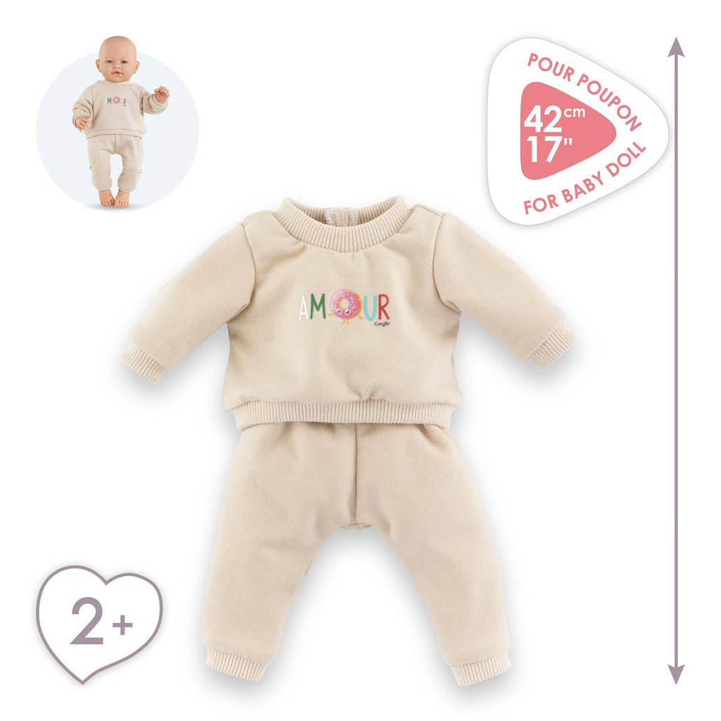 Jogging beige pour poupon 42 cm multicolore
