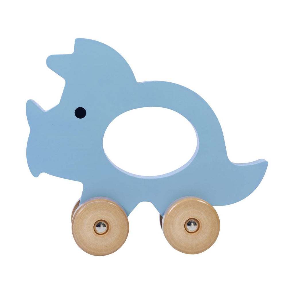 Jouet à pousser animal bleu