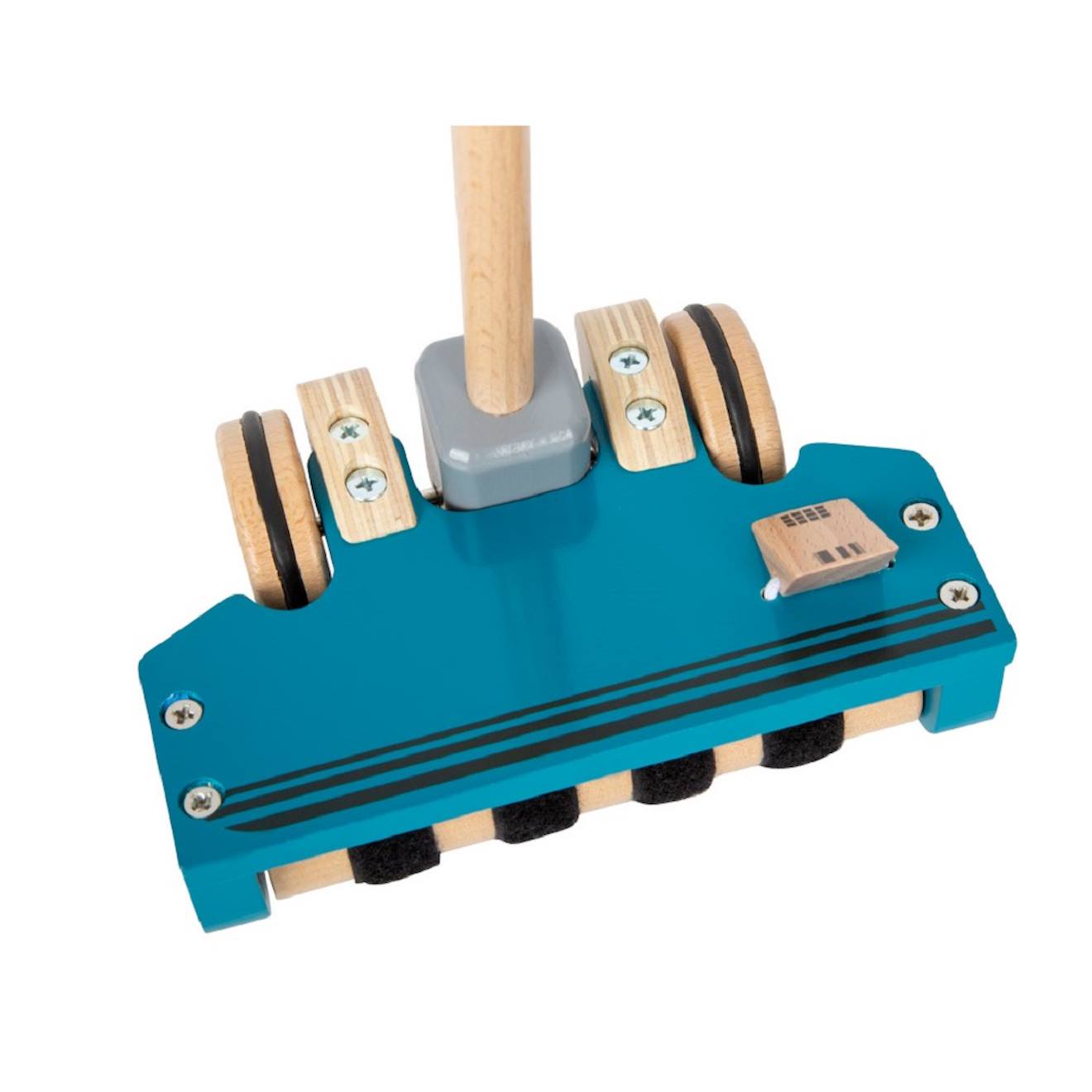 Jouet à pousser aspirateur beige