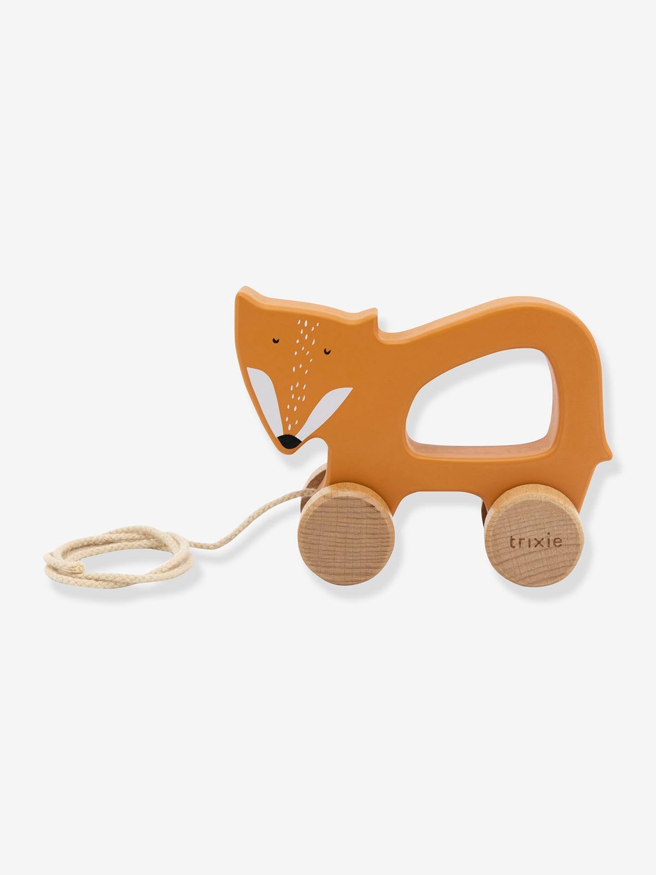 Jouet à tirer en bois - mr fox