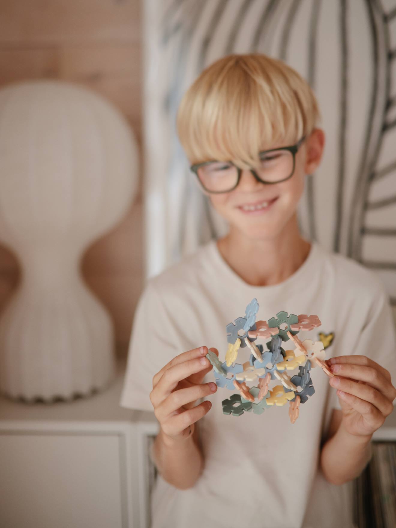 Jouet connect toy hex multicolore