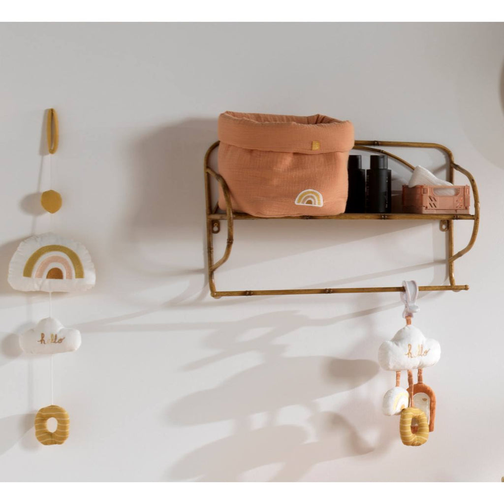 Jouet d'activités en velours - sunlight blanc