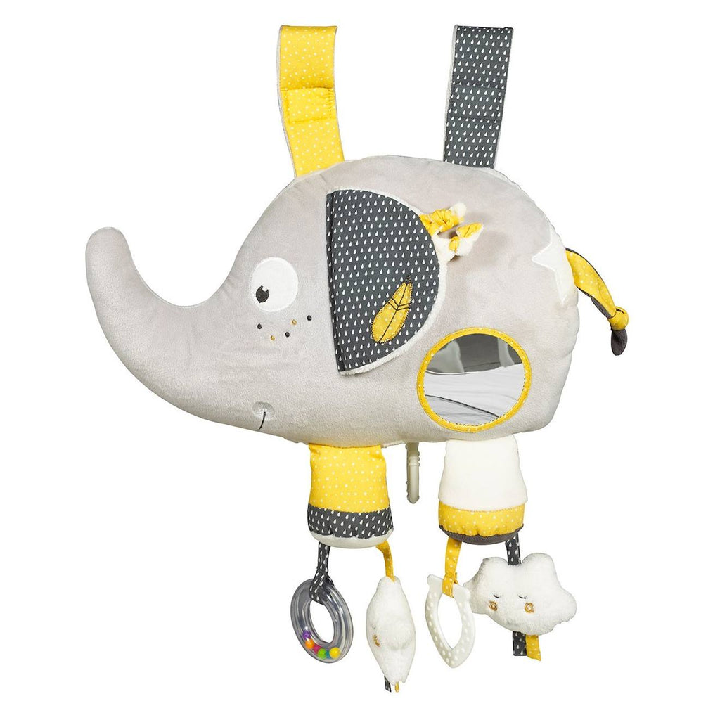 Jouet d'activités musical et à LED en velours - babyfan gris