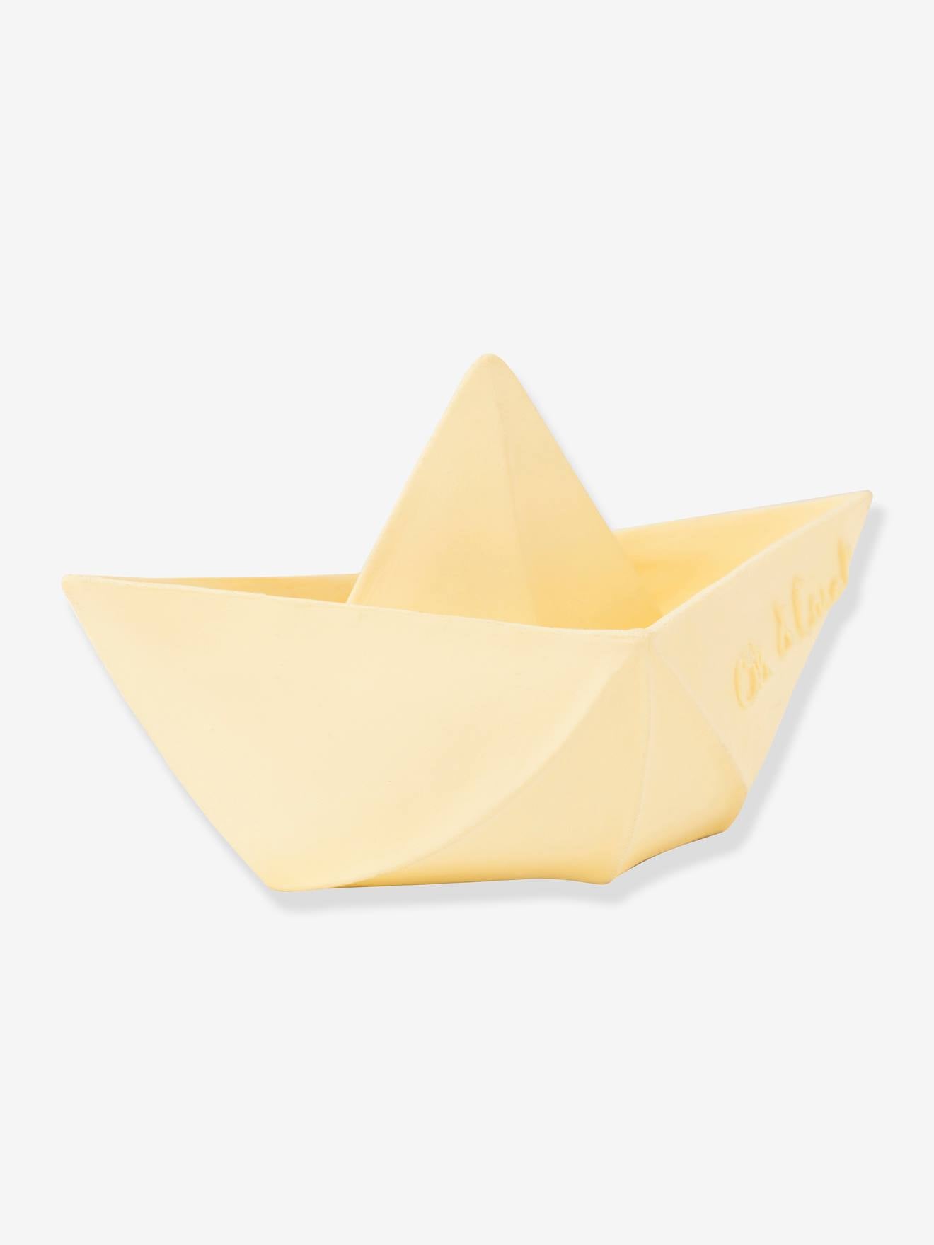 Jouet de bain bateau origami - vanille