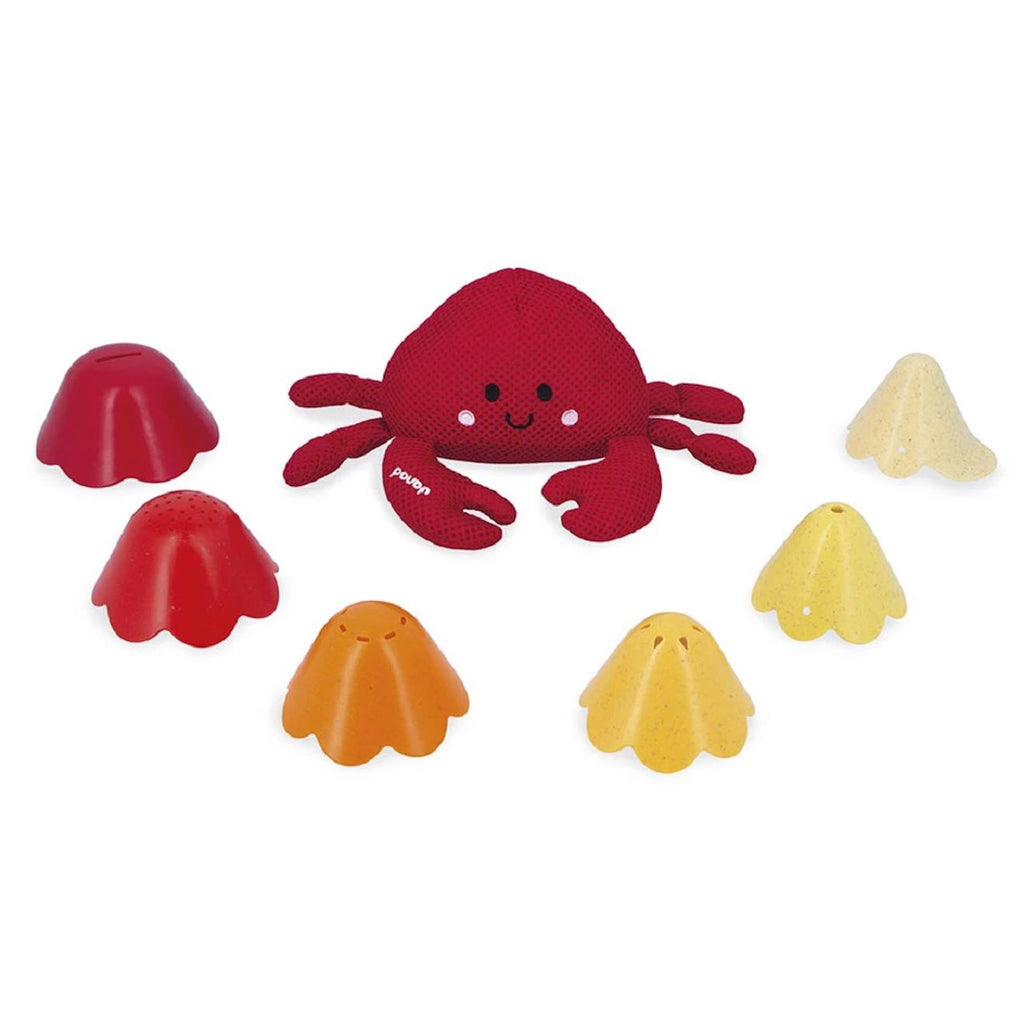 Jouet de bain bernard et sa coquille multicolore