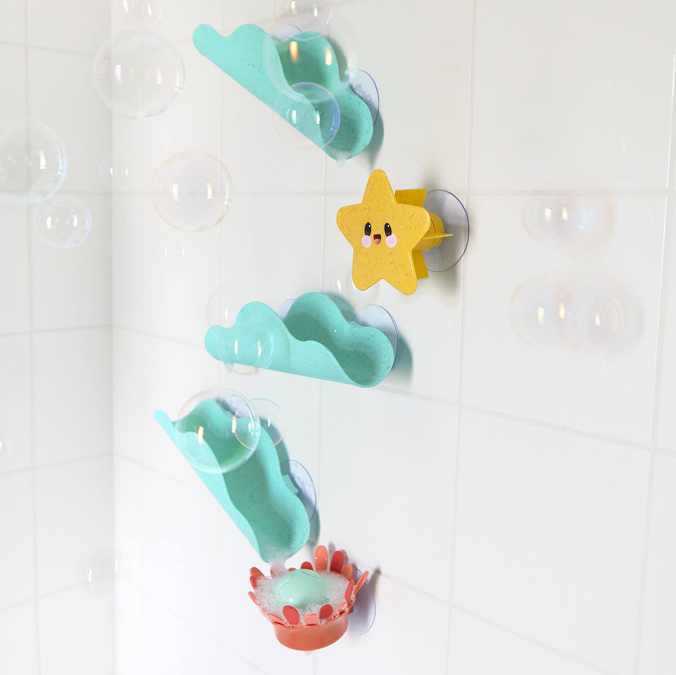 Jouet de bain circuit marin vert