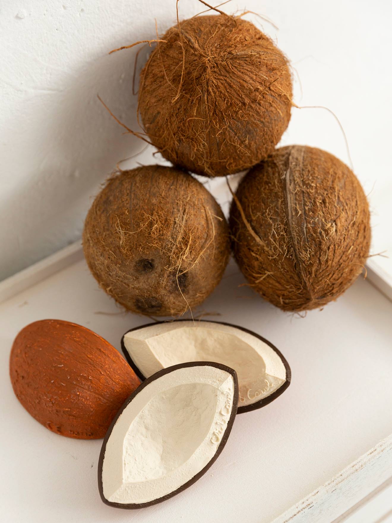 Jouet de dentition coco la noix de coco - marron