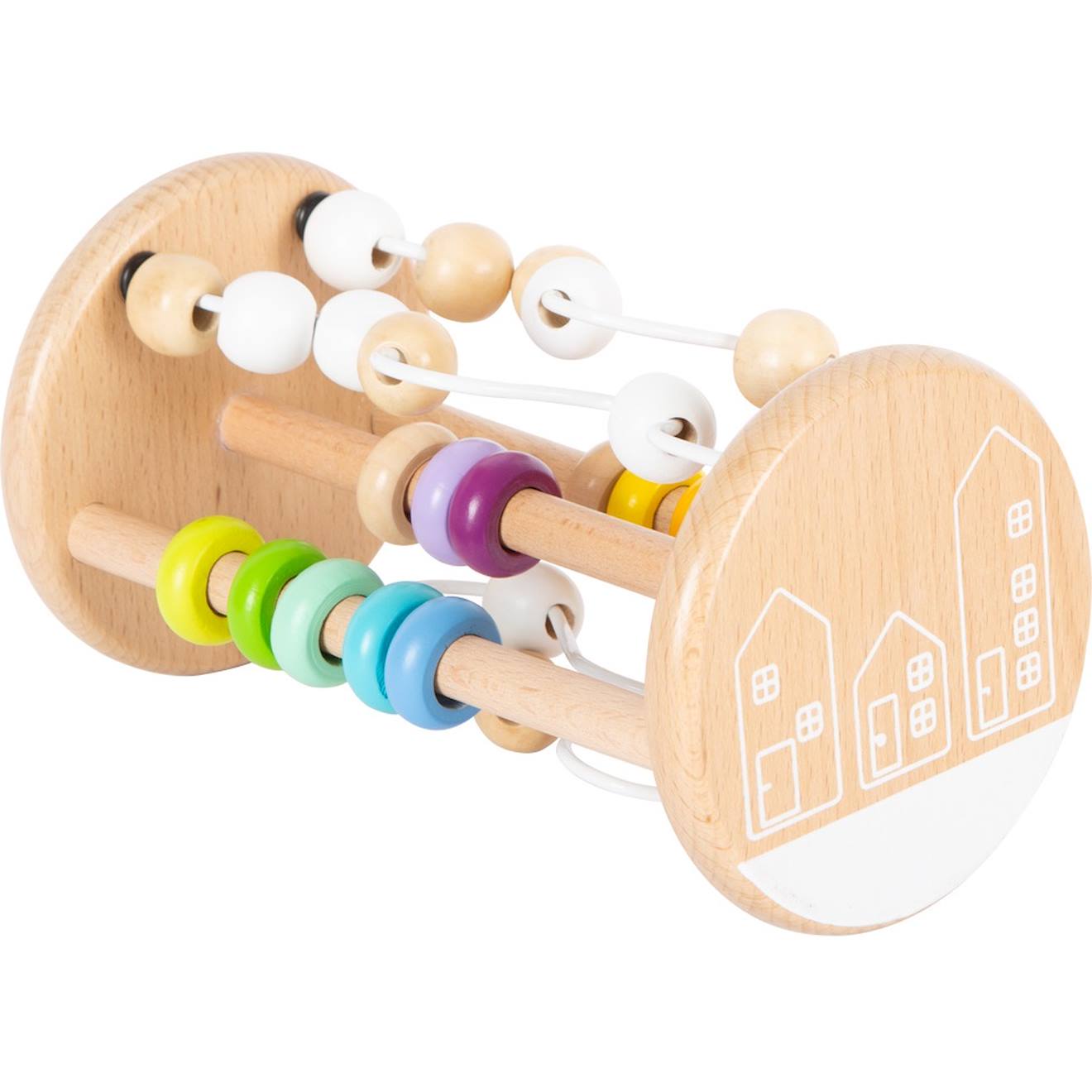 Jouet de motricité arc-en-ciel beige
