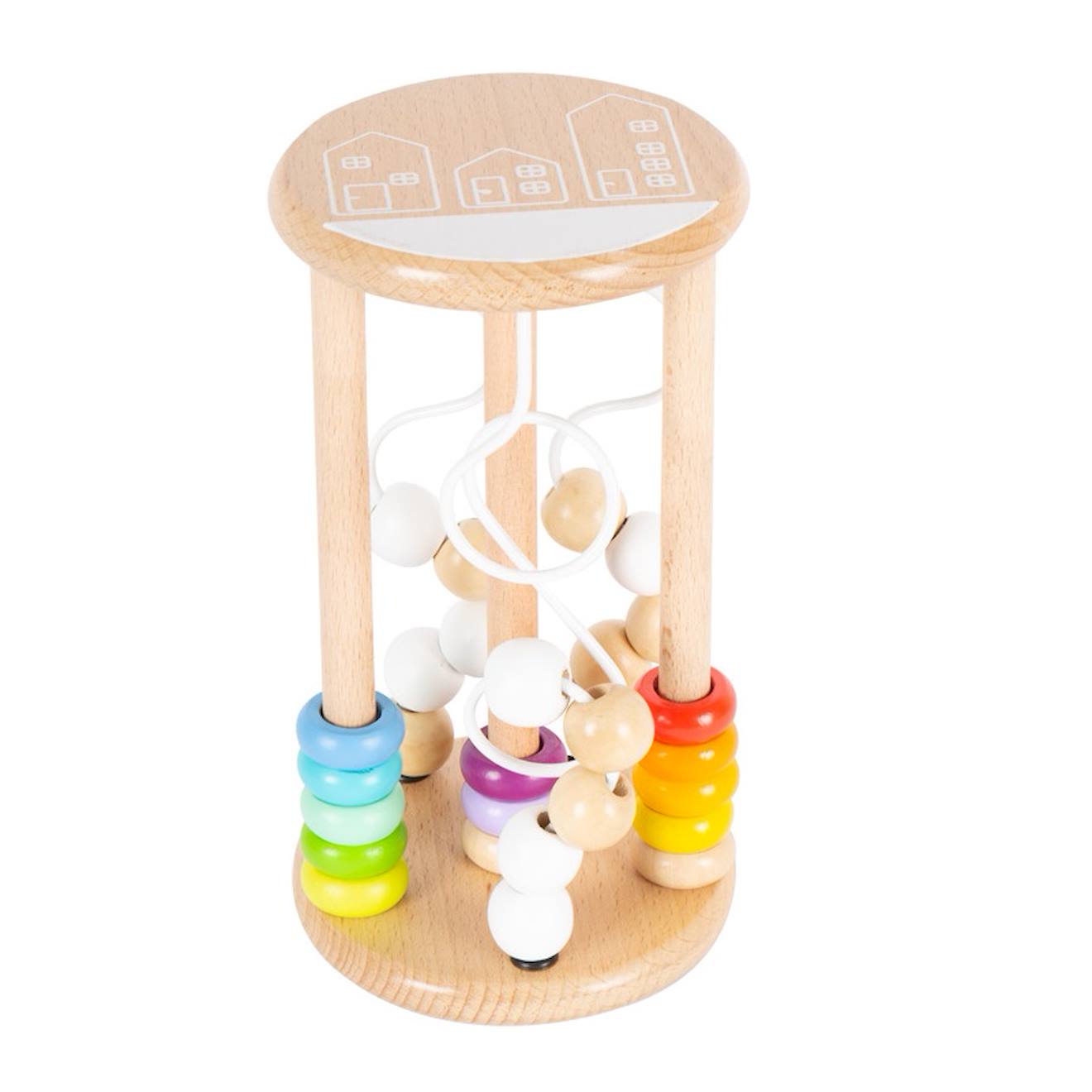 Jouet de motricité arc-en-ciel beige