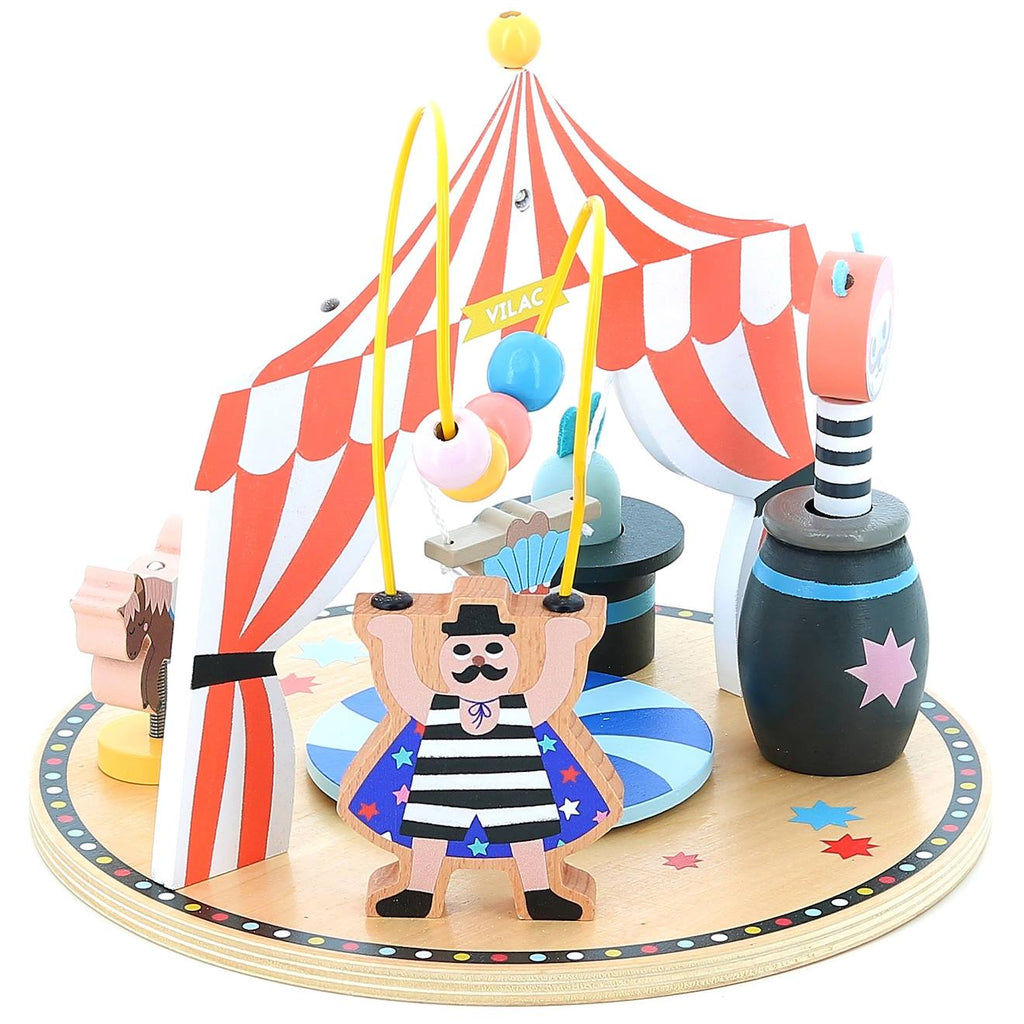Jouet d'éveil circus beige