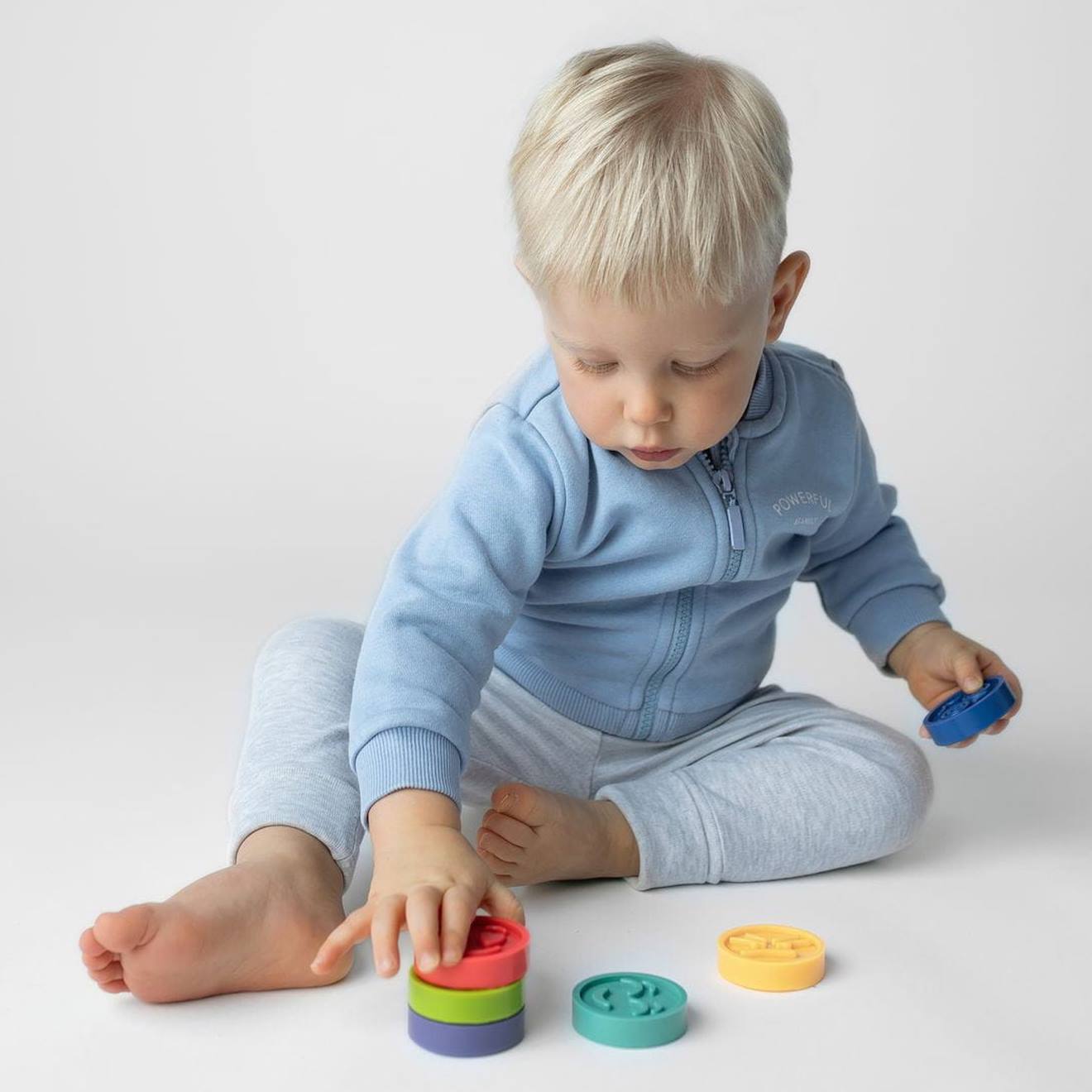 Jouet d'éveil montessori – puzzles sensoriels émotions multicolore
