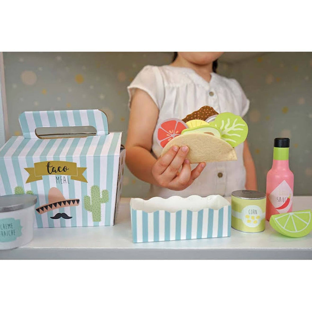 Jouet en bois - dînette - set tacos multicolore