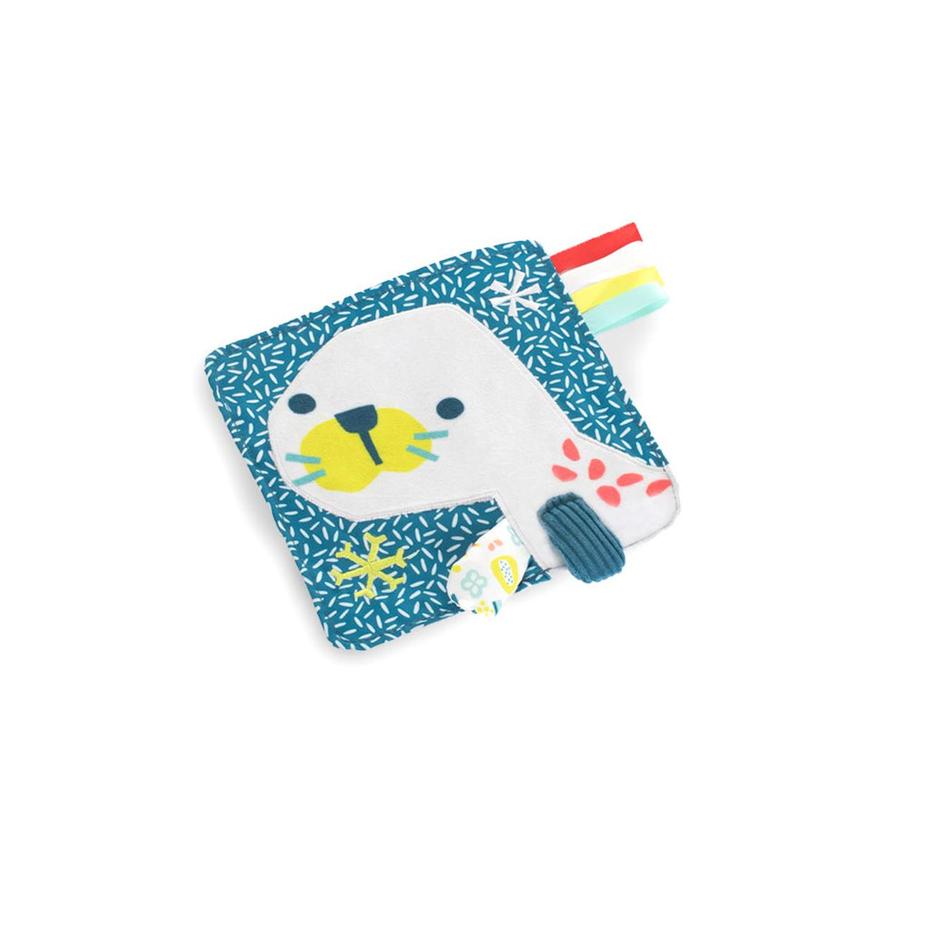 Jouet en papier craquant pour bébés : lion de mer vert