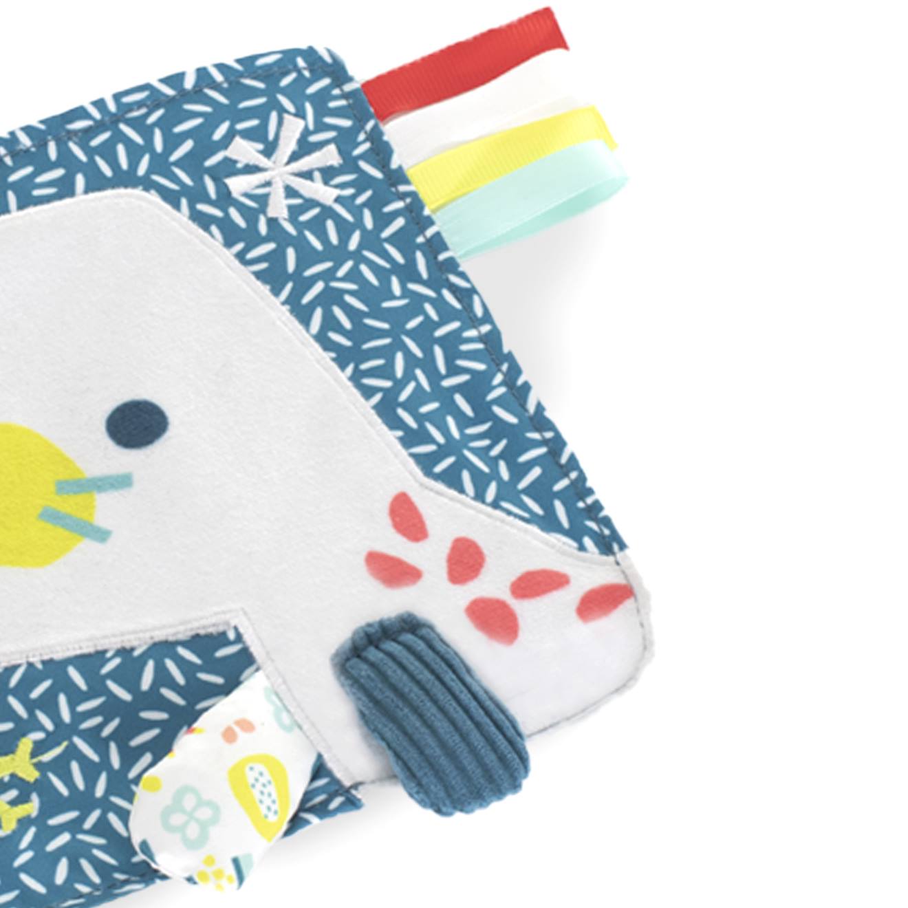 Jouet en papier craquant pour bébés : lion de mer vert