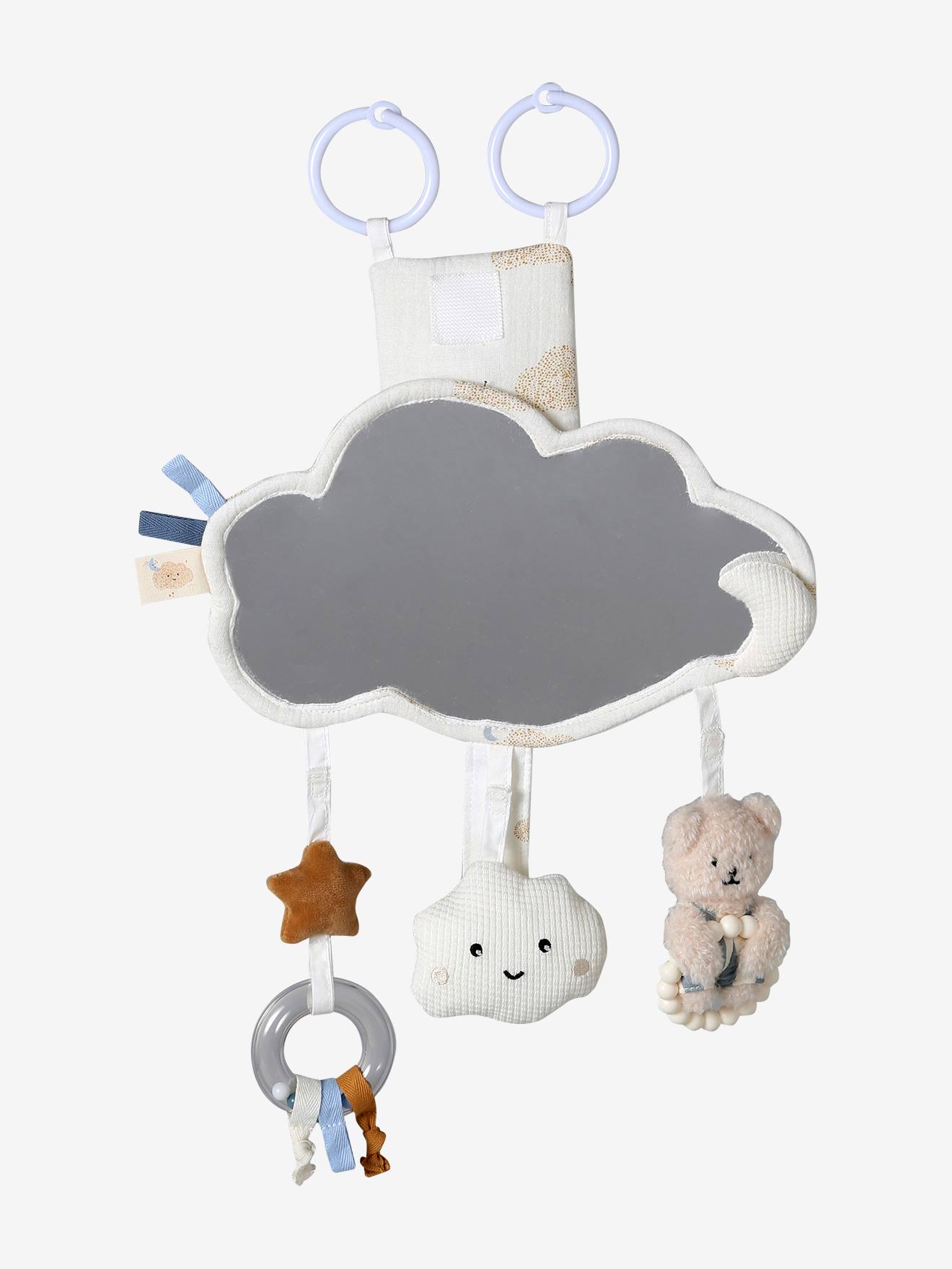 Jouet miroir nuage à suspendre ou à poser blanc