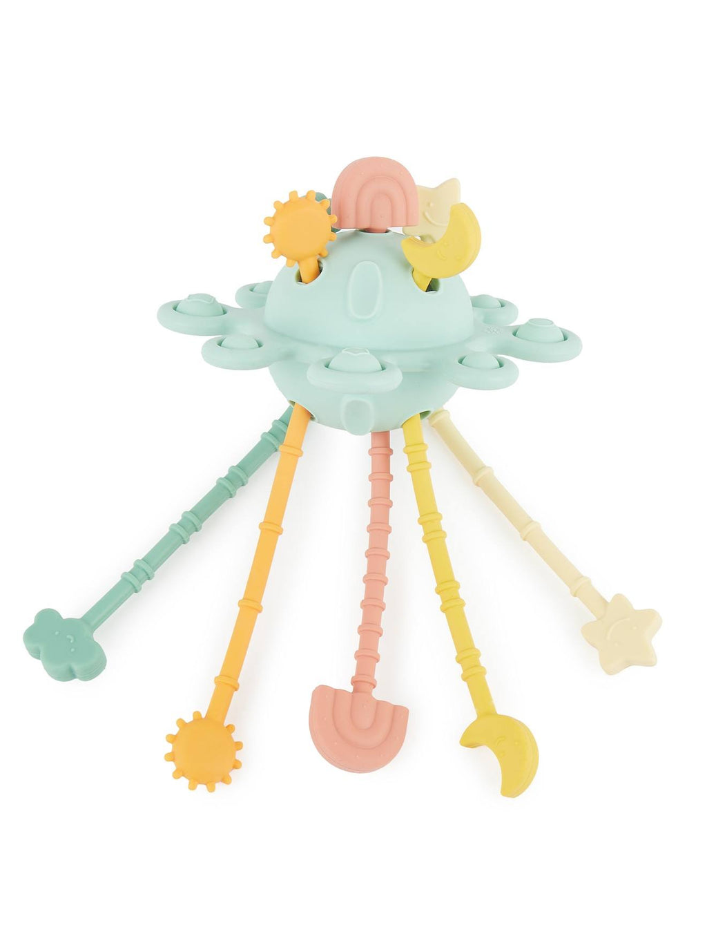 Jouet sensoriel planète silicone eucalyptus