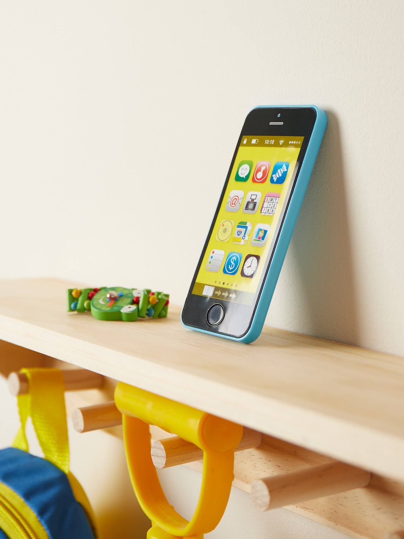 Jouet téléphone enfant bleu jeu éducatif bleu