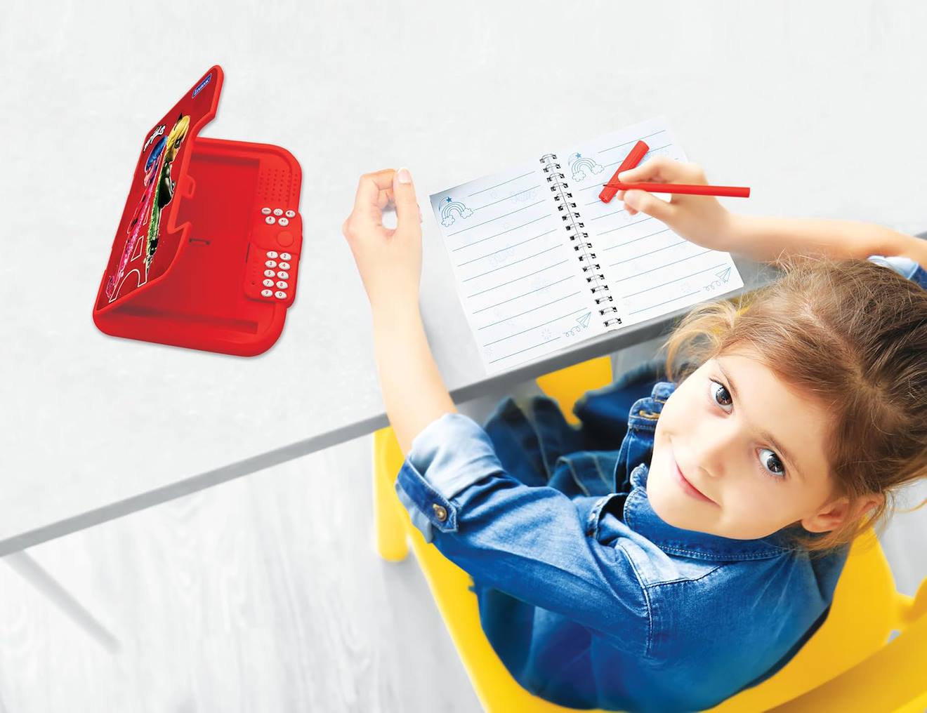 Journal intime électronique avec coffre-fort miraculous multicolore