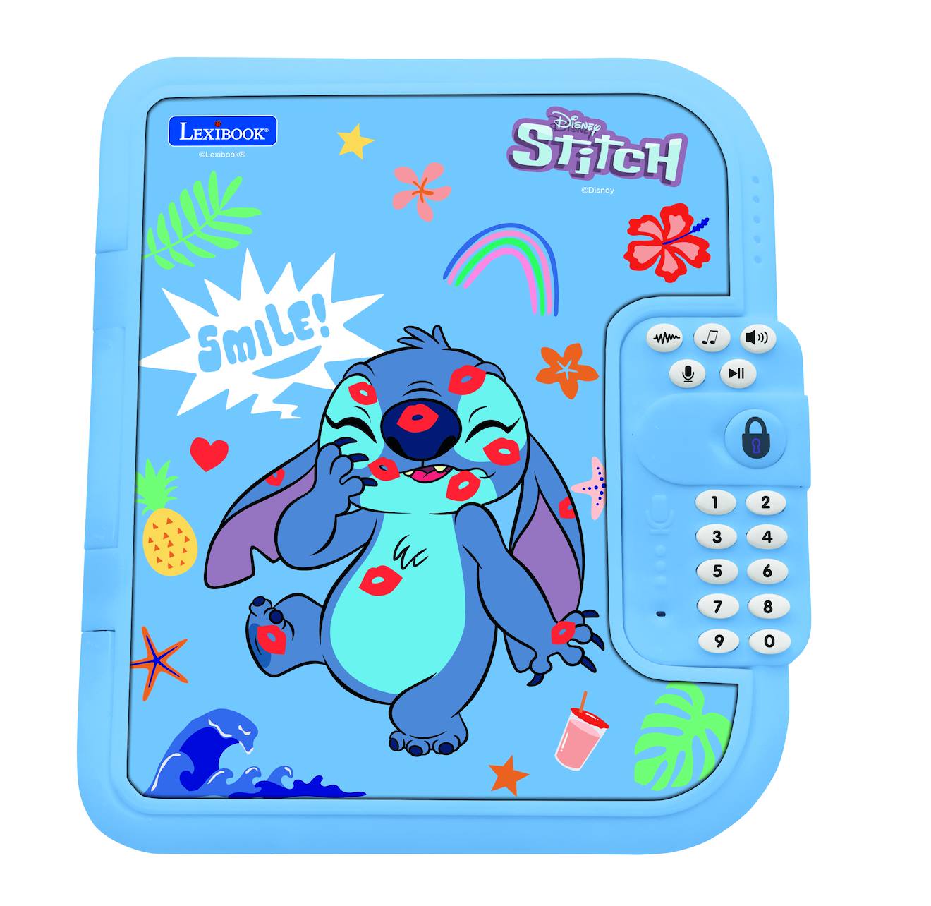 Journal intime électronique Stitch avec coffre-fort, stylo, carnet inclus, interactif, effets sonores multicolore