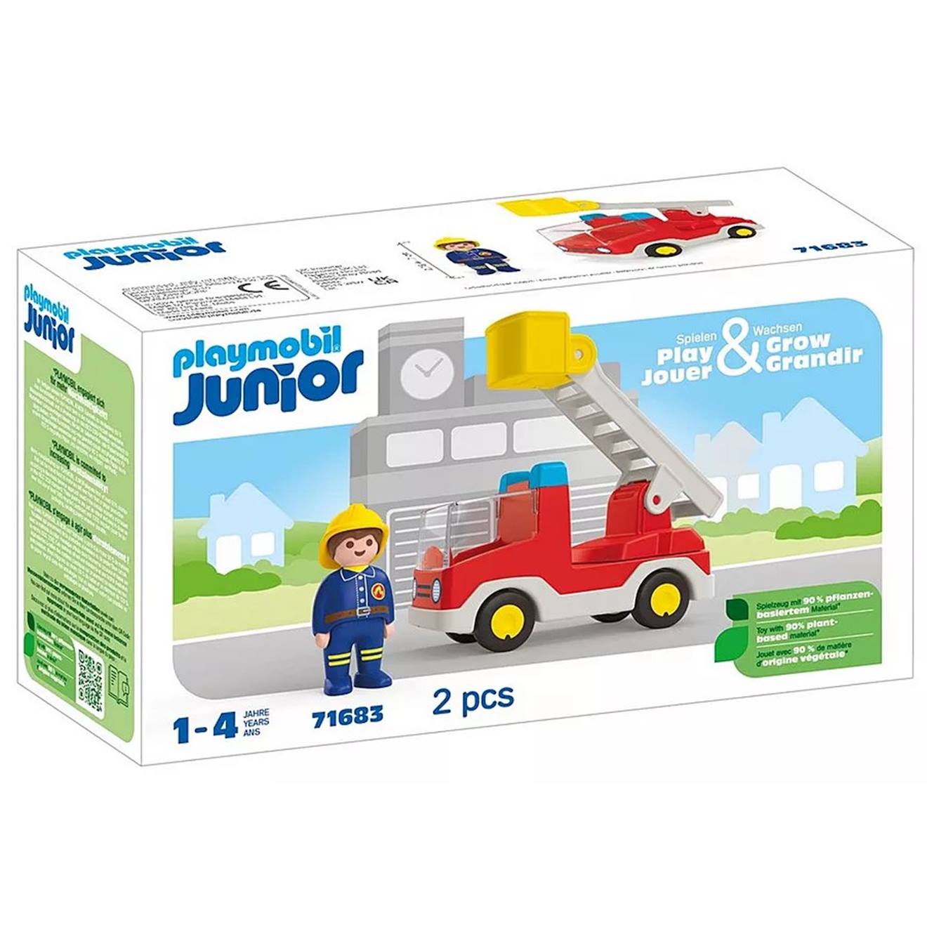 Junior camion de pompier avec échelle pivotante 71683 multicolore