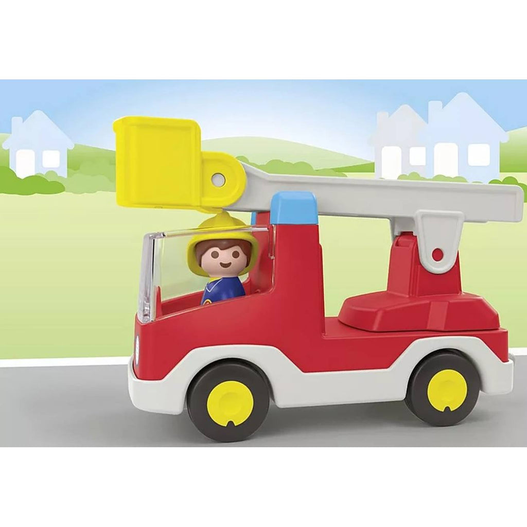 Junior camion de pompier avec échelle pivotante 71683 multicolore
