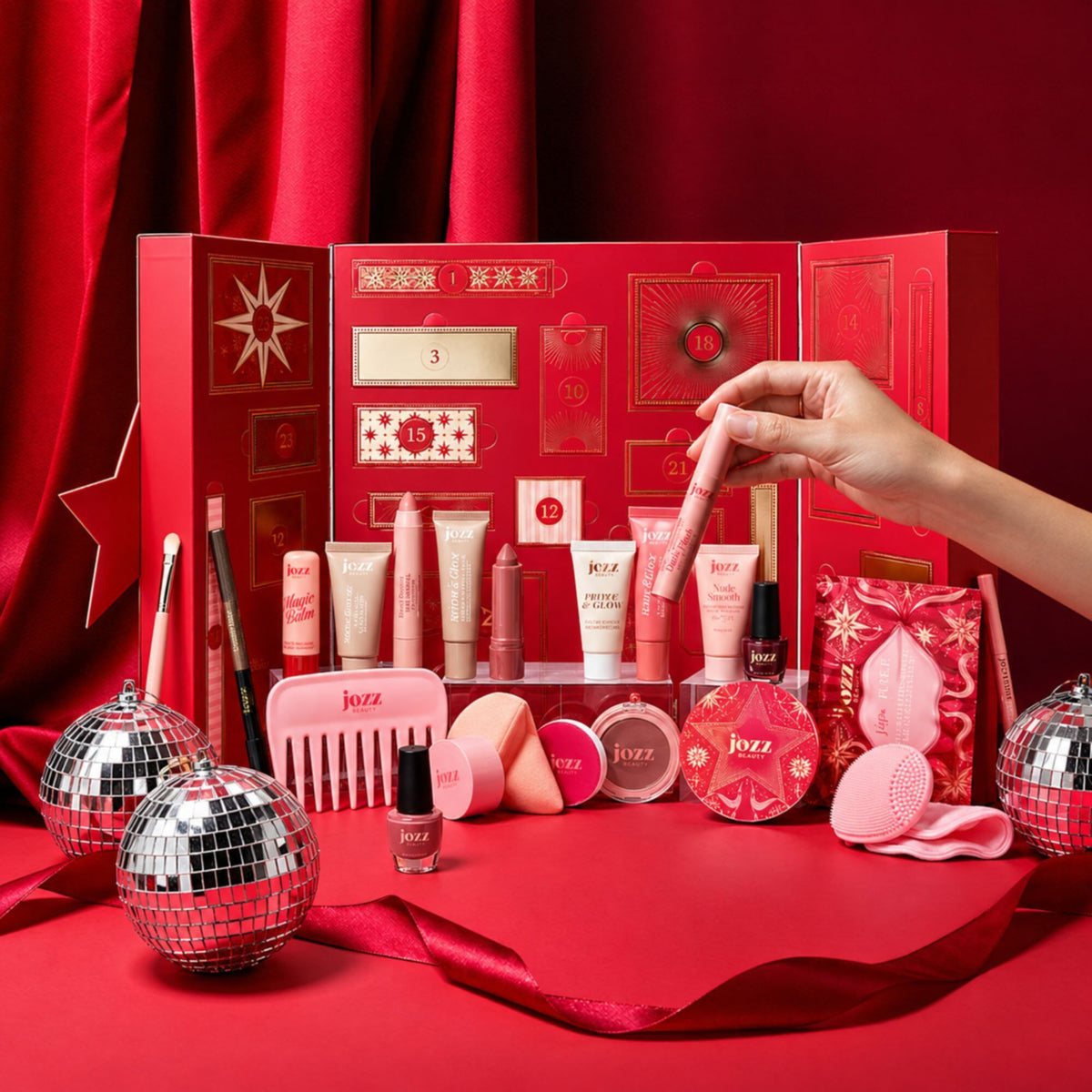 Produits maquillage du calendrier Jozz Time to Shine