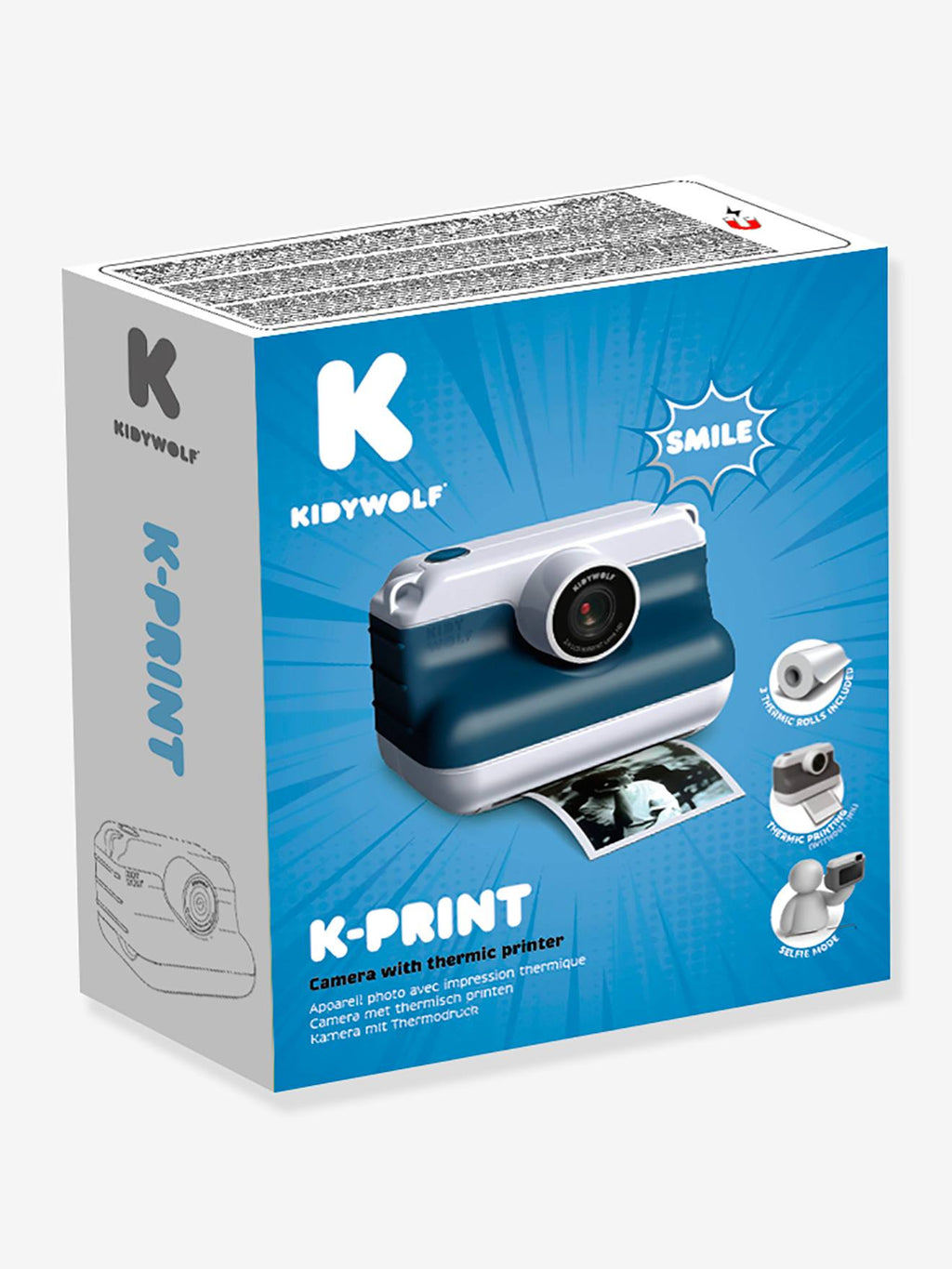 K-print appareil photo kidywolf bleu