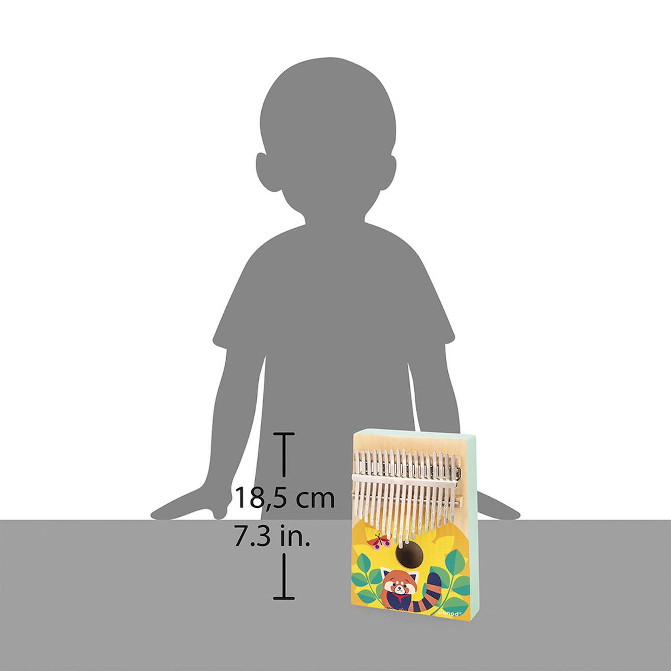 Kalimba en bois FSC - gioia multicolore