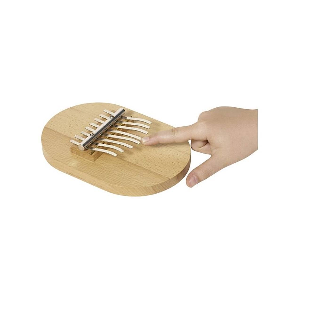 Kalimba en bois naturel beige