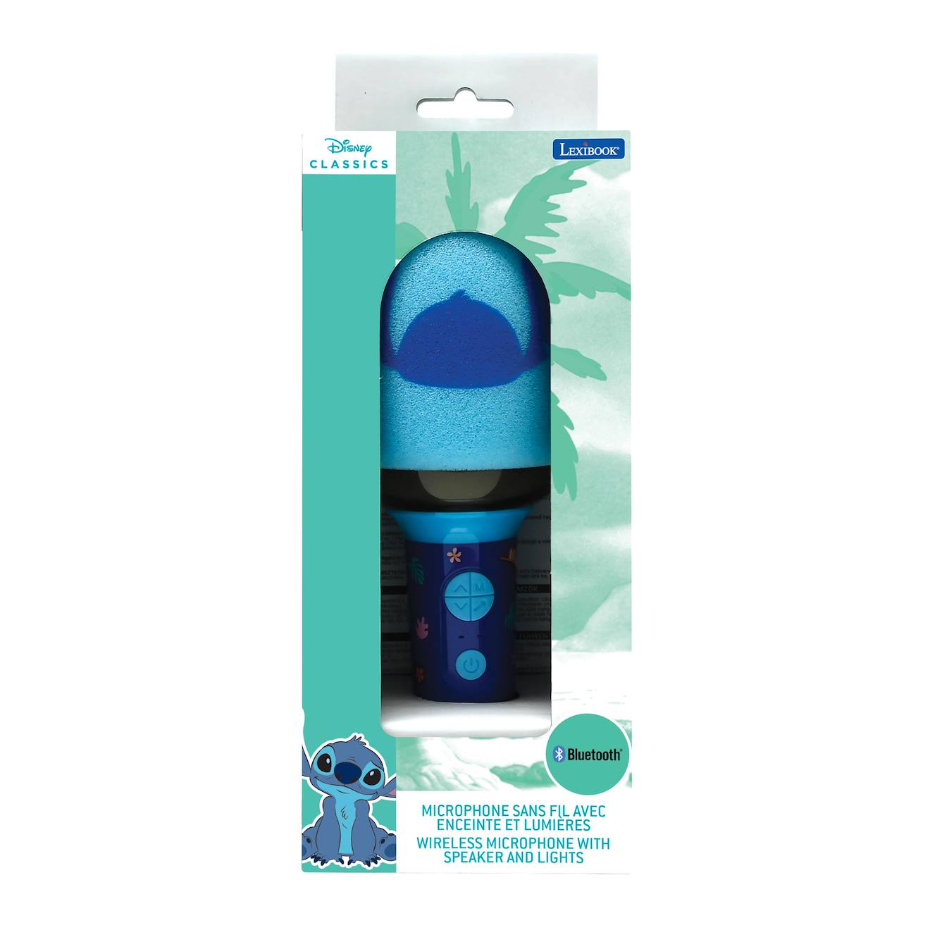 Karaoké microphone Bluetooth/sans fil sitch avec effets sonores et lumineux multicolore