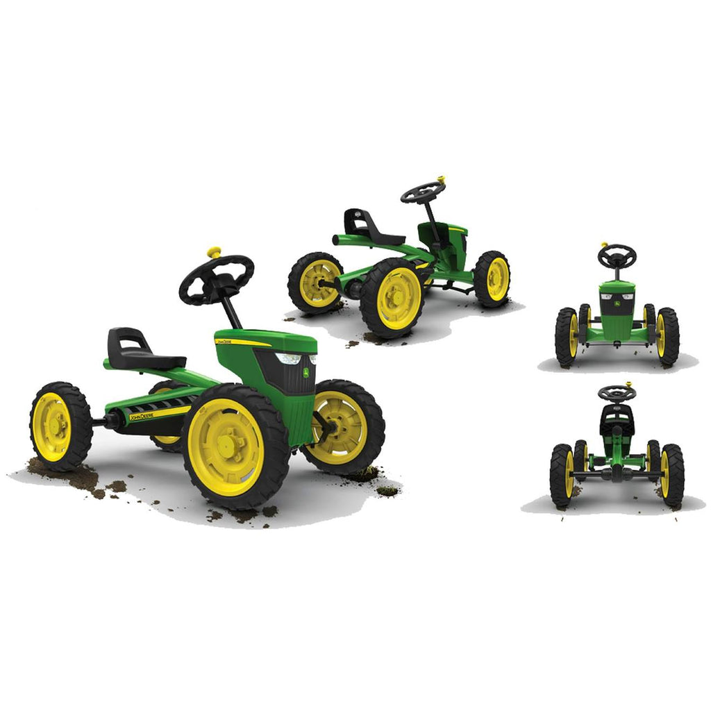 Kart à pédales pour enfants, 2+ ans, buzzy john deere green