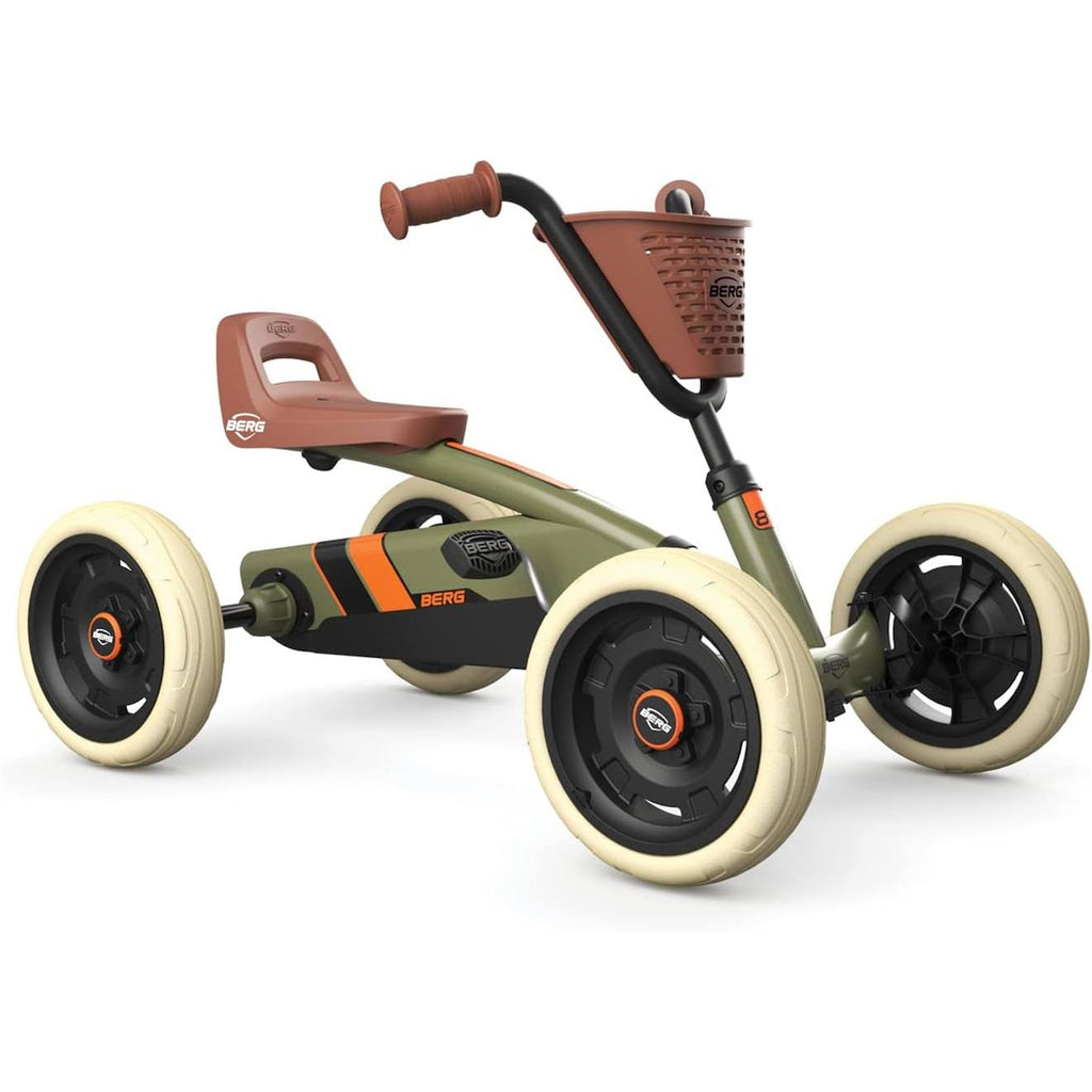 Kart à pédales pour enfants, 2+ ans, buzzy rétro vert green