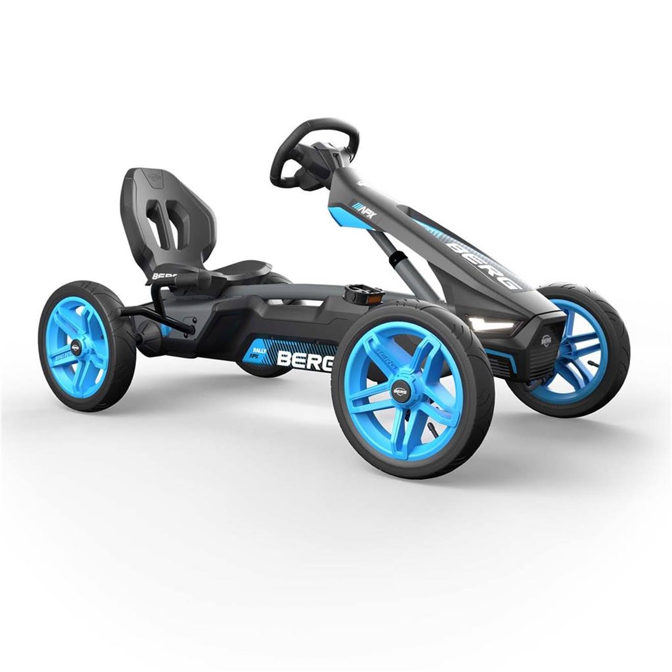 Kart à pédales pour enfants, 5+ ans, rally apx bleu blue
