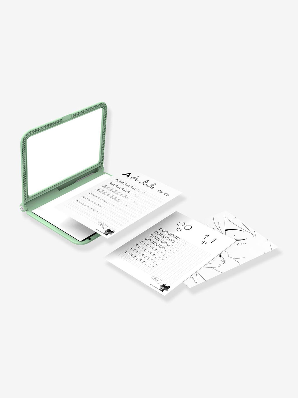 Kidydraw-pro - table lumineuse nomade - kaki