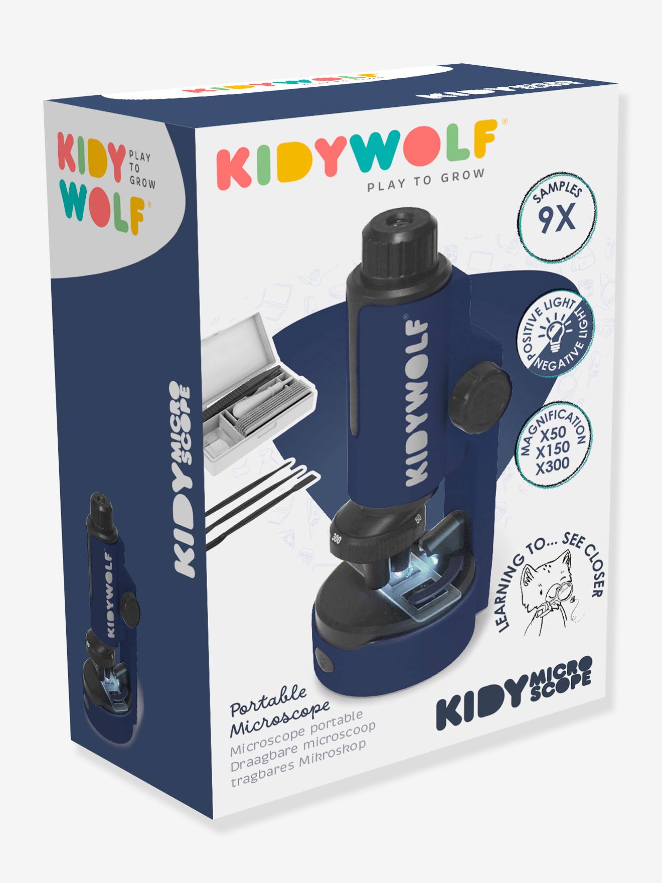 Kidymicroscope bleu nuit