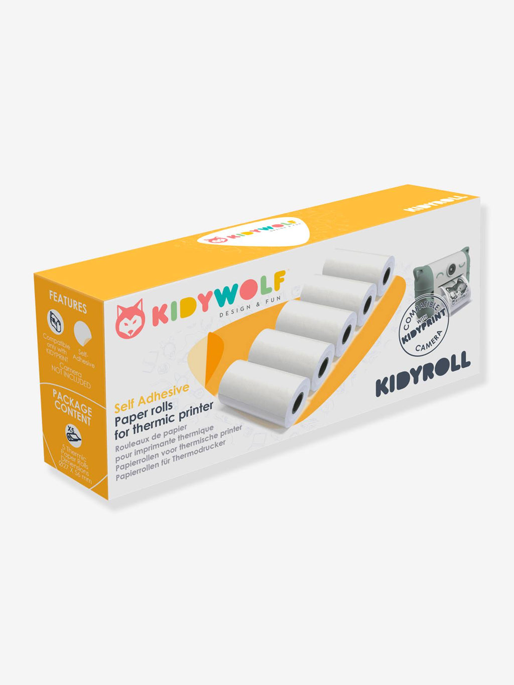 Kidyroll autocollant - blanc