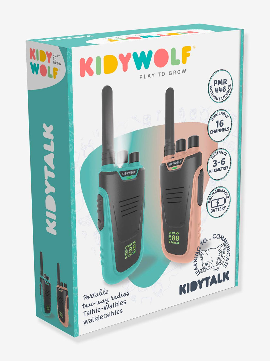 Kidytalk- talkie walkie rechargeable - rose nude