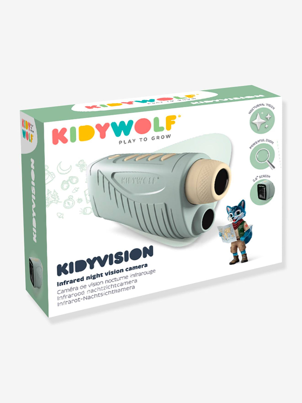 Kidyvision caméra vision nocturne kidywolf vert
