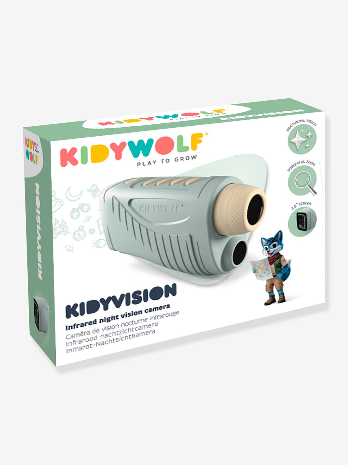 Kidyvision caméra vision nocturne kidywolf vert