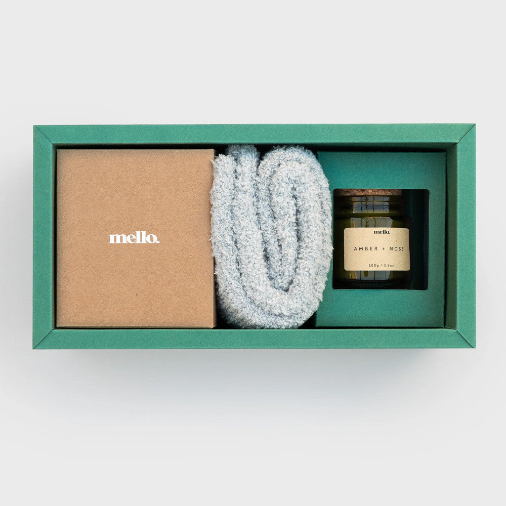 Kit Cocooning Bougie + Chaussettes + Mug - Anti-Stress