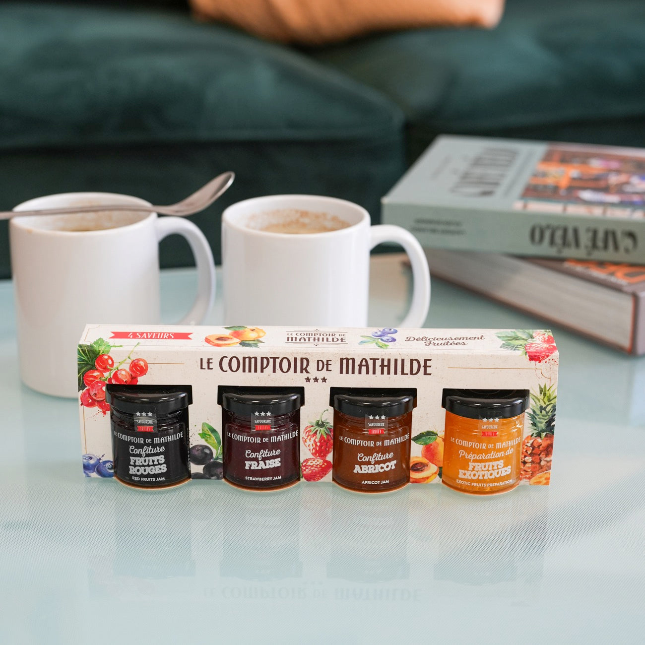 Coffret de 4 mini confitures artisanales à découvrir