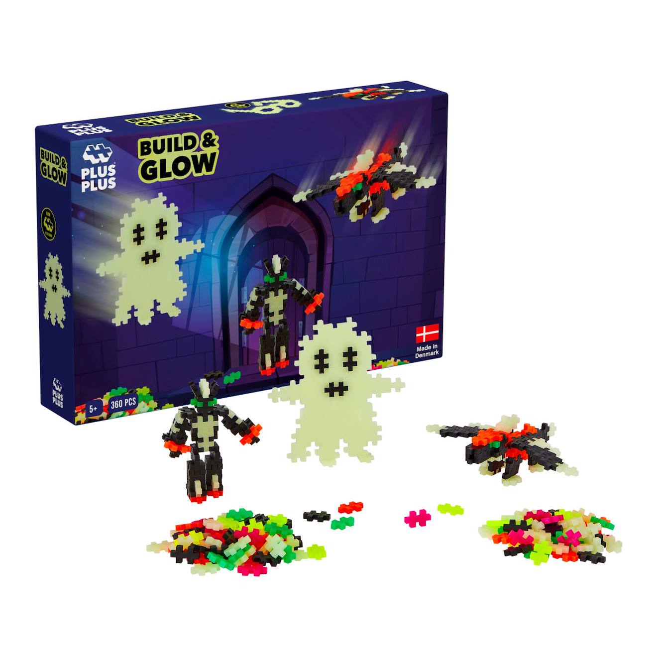 Kit constructions phosphorescentes 360 pièces multicolore
