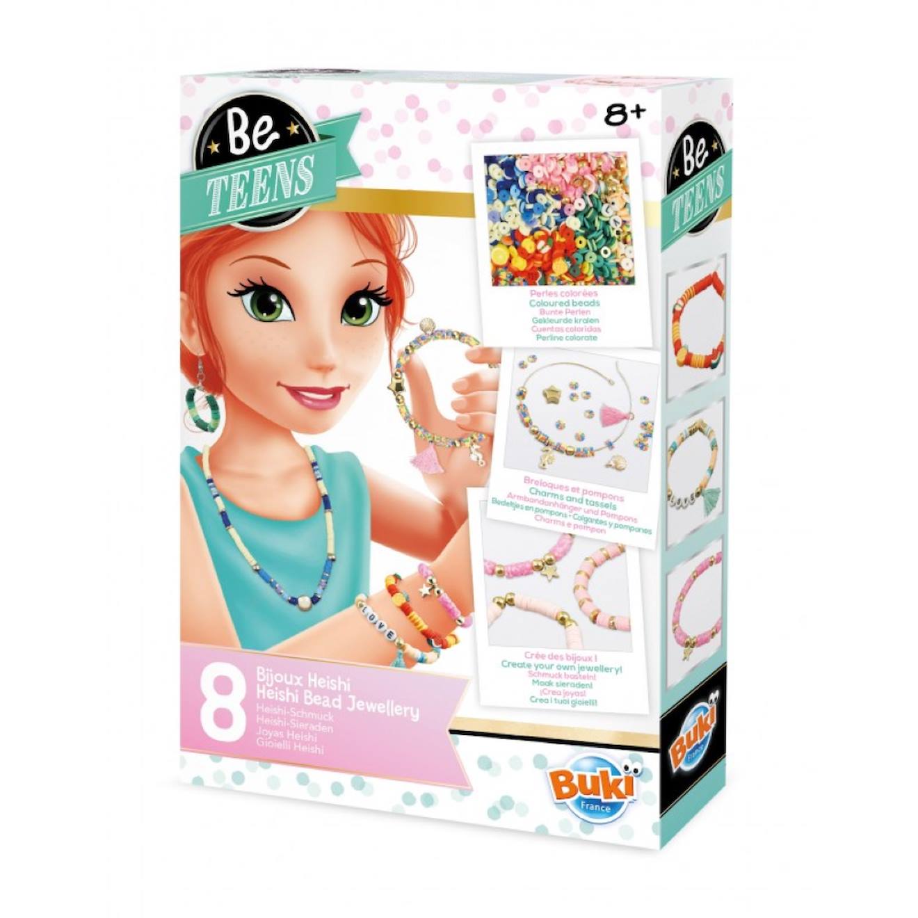 Kit créatif - bijoux heishi rose