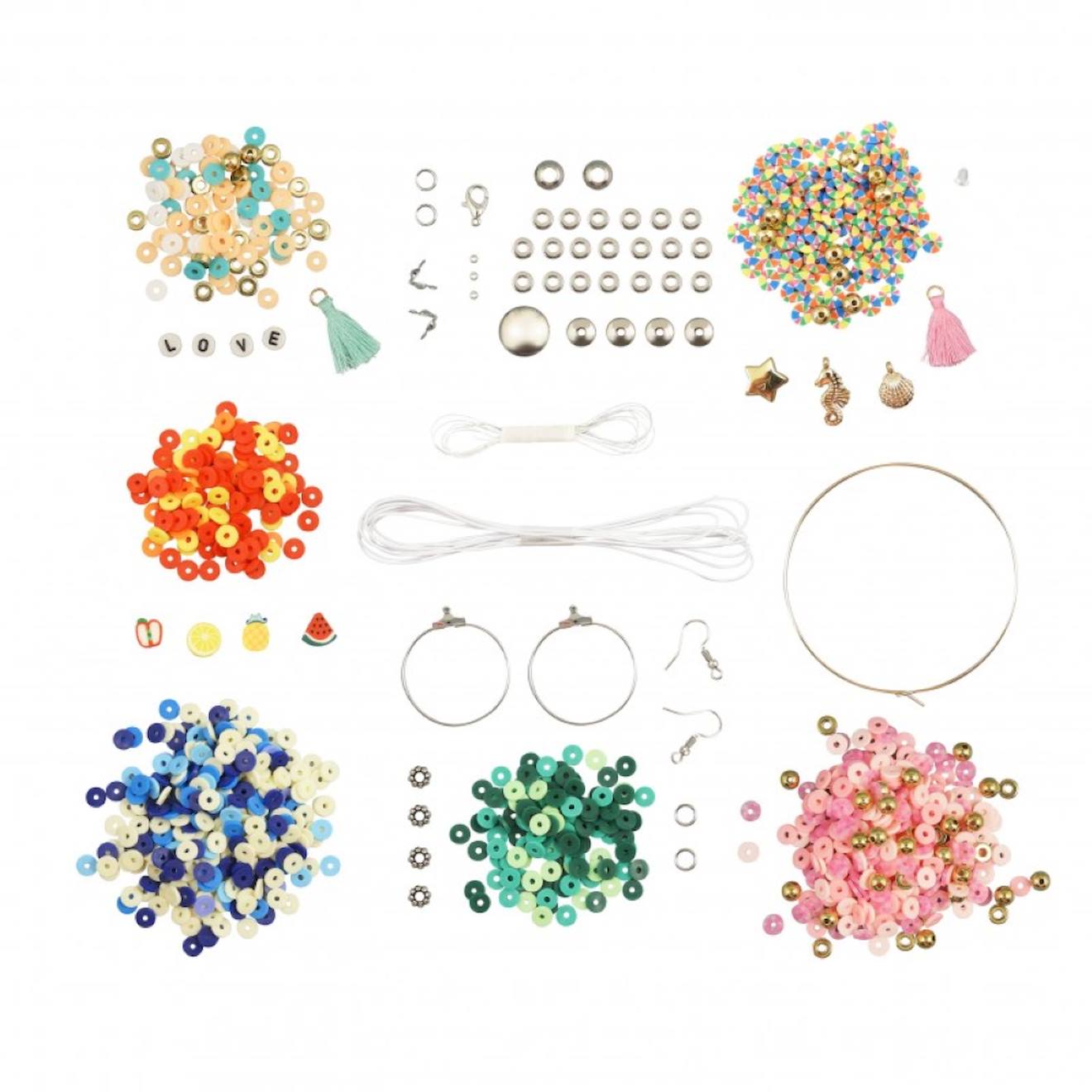 Kit créatif - bijoux heishi rose